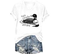Stupid Wolf Bird Shirts Funny Canadian Loon Bird Pun T-Shirt