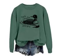 Stupid Wolf Bird Sweatshirt Funny Canadian Loon Bird Pun Pullover Hoodie