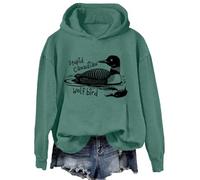 Stupid Wolf Bird Sweatshirt Funny Canadian Loon Bird Pun Pullover Hoodie