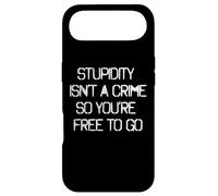 STUPIDITY ISN'T A CRIME SO YOU'RE FREE TO GO graffiti art Case for iPhone Air