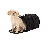 SturdiBag Pro 3.0 Pet Travel Carrier for Cats and Dogs - Soft-Sided with Safety Clips and Seatbelt Straps for Airplane or Car Travel | Large, Black
