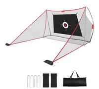 Sturdum 10x7ft Golf Hitting Net with Built in Side Barriers, Heavy Duty Practice Net for Driving Swing Chipping Home Simulator Training, Portable Training Aid with Carry Bag