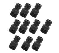 Sturdy 1/2Inch Threaded Pipe Connectors Multipurpose Garden Hose Quick Connects Fittings with 1/2Inch Outer Thread Leakproof Water Connector
