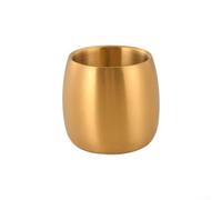 Sturdy 150ml Double Layer Cup Constructed from 304 Stainless Steel for Consistent Performance on Various Surfaces (Golden)