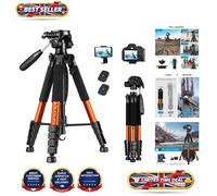 Sturdy 182 cm Tripod with Swivel Head & Quick Release for Photography & Video
