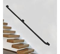Sturdy 1m-6m Adjustable Length Anti-Slip Wall-Mounted Railing for Indoor/Outdoor Use Square Tube Design Staircase Grip for Safety
