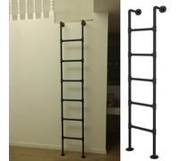 Sturdy 1m Metal WallMounted StepladderHeavyDuty 150kg Capacity for Attics Basements Bunk Beds Patios & MotorhomesPerfect Home & Outdoor Ladder