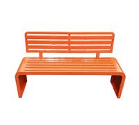 Sturdy 2/3/4-Seater Garden Bench Weatherproof Steel with Backrest Classic Design for Patio Balcony Terrace - ge 120x40x82cm