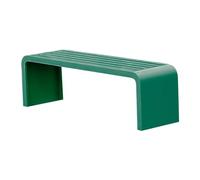 Sturdy 201 Stainless Steel Outdoor Garden BenchMetal Patio Seating for Park Balcony Porch 660lbs Capacity Green (150x40x45cm)