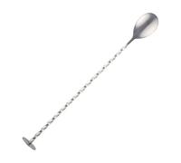 Sturdy 304 Stainless Steel Cocktails Spoon Double Ended Mixing Tool Polished Finish for Professional and Home Bartending Food Grade Stainless Steel Stir Spoon