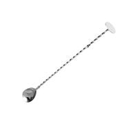 Sturdy 304 Stainless Steel Cocktails Spoon Double Ended Mixing Tool Polished Finish for Professional and Home Bartending Food Grade Stainless Steel Stir Spoon