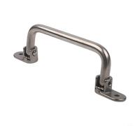 Sturdy 304 Stainless Steel Folding Handle for Equipment Panels Doors or Covers Provides Secure Handling and Clean Visual Appearance (Hole Distance 158mm)