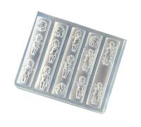Sturdy 6.5x5.4cm Silicone Nails Decors Mold Containing Delicate Angel Engravings for Artistic Designs Art Angel Mold