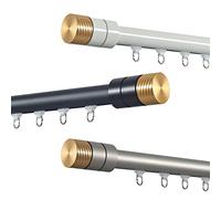 Sturdy 6m Curtain Rods Ceiling or Wall Mount White Curtain Track System for Room Dividers & Stylish Home Decor Solution