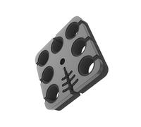 Sturdy 7-Slot Mic Storage Rack Aluminum Compact Design For Live & Studio Equipment Transportable Pickup Rack