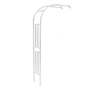 Sturdy 8.5ft Metal Garden Arch Trellis for Climbing Plants, Outdoor Pergola for Roses & Cucumbers, Rustproof Black Arbor Decoration for Home Yard, 150cm W x 260cm H