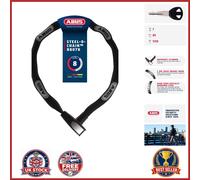 Sturdy 85cm Bike Chain Lock Black with 7mm Square Chain for Bicycle Security