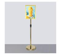 Sturdy A2 A3 A4 Sign Holder Display Stand Outdoor Menu Display with Durable Base Ideal for Restaurant Advertising Gold Finish A3 Size