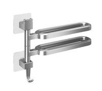 Sturdy ABS Materials Towel Rack Without Drilling Required Portable For Apartments And Minimalists Home Decoration Space Saving Towel Shelf