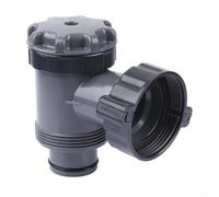Sturdy Abs Pool Pump Switch Valve With 38mm Plunger For Above Ground Swimming Pool Water Flow Control And Secure Threaded Hose Attachment