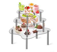 Sturdy Acrylic Display Stand for Cupcakes Elegant Design Perfect for Showcasing Handmade Items at Events (M)