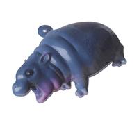 Sturdy Acrylic Hippo Figurine for Christmas Tree Bauble, A