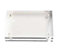 Sturdy Acrylic Photo Frame for Desktop Display, Magnetic Poster Holder for 4x6cm to 12 8x17 8cm, 10+10mm Thickness (6 x 9cm)