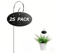 Sturdy Acrylic Plant Labels Paired with Secure Poles for Flower Bed Herb Row and Container Gardening (Style A)