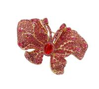 Sturdy Alloy Butterfly Brooch Artistic Design Long Lasting Shines Fade Resistant Daily Wear Lapel Pin Accessory Butterfly Pin