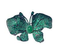 Sturdy Alloy Butterfly Brooch Artistic Design Long Lasting Shines Fade Resistant Daily Wear Lapel Pin Accessory Design Pin
