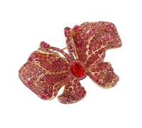 Sturdy Alloy Butterfly Brooch Artistic Design Long Lasting Shines Fade Resistant Daily Wear Lapel Pin Accessory Design Pin
