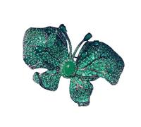 Sturdy Alloy Butterfly Brooch Artistic Design Long Lasting Shines Fade Resistant Daily Wear Lapel Pin Accessory Butterfly Pin