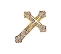 Sturdy Alloy Crosses Lapel Pin Accessory Men ' s Crosses Brooch Adds a Touch of Elegances to Any Formal Outfit Suit Brooch