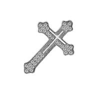 Sturdy Alloy Crosses Lapel Pin Accessory Men's Crosses Brooch Adds A Touch Of Elegances To Any Formal Outfit Sturdy Alloy Pin