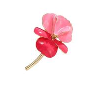 Sturdy Alloy Irises Flower Brooch With Vibranting Enameled Detailing Retro Modern Fashion Accessory Vintage Styles Irises Pin