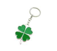 Sturdy Alloy Materials Keychain Featuring Realistic Four Leaf Clovers Designs Fashion Accessory for Everyday Use Alloy Keychain