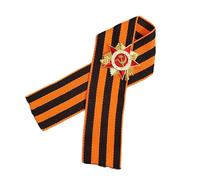 Sturdy Alloy StGeorge Ribbon Brooch Commemorating The Great Patriotic War With Elegant Vibranting Color Designs Historical Exhibition Pin