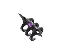 Sturdy Alloy Three Layer Spikes Open Rings with Wide Inspired Look for Long Time Wear and Unique Personality Three Layer Spikes Rings