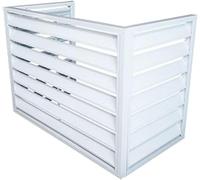 Sturdy Aluminum Air Conditer Fence for Outdoor Units - Mini Split Pipe Cover & Anti-Theft Condenser Cover - Perfect for Hiding AC Units and Enhancing Curb Appeal