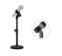 Sturdy Aluminum Mic Stand with Weighted Base and Flexible Boom Arm for Studio and Home Use Heavy Duty Metal Desktop Microphone Stand