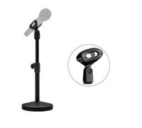 Sturdy Aluminum Mic Stand with Weighted Base and Flexible Boom Arm for Studio and Home Use Heavy Duty Metal Desktop Microphone Stand