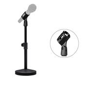 Sturdy Aluminum Mic Stand with Weighted Base and Flexible Boom Arm for Studio and Home Use Professional Microphone Holder