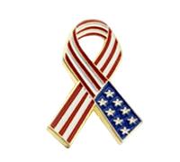 Sturdy Americans Flags Ribbon Lapel Pin Portable Accessory for Expressing Patriotism at National Celebrations Daily Use