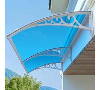 Sturdy and durable outdoor awnings; UV-resistant, rainproof and snowproof cantilevered canopies for buildings; suitable for a variety of settings(White,24x24in(60x60cm))