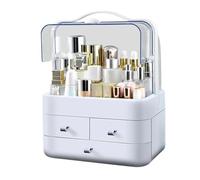 Sturdy and Easy to Clean PVC Makeup Storage Box Home Accessories for Bedroom and Bathroom Counter Daily Use