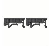 Sturdy and Practical PCB Mounting Brackets for C45 Rails in Electronic Use (Black )