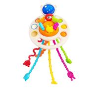Sturdy Anti Toddler Plaything Supports Cognitive Growth with Engaging Push Pull Mechanics for Ages 1 2 3 Toddler Pull Toy Early Education Fine Motor Skills Toy Interactive Parent Child String Aby