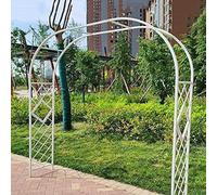 Sturdy Arch for Climbing Plants & Flowers Durable Tubular Arches, Perfect for Christmas Decor (Green, Dimensions: 3.2 x 2.7M), Litobnx, Blanc, W10*H8.8ft