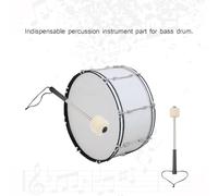 Sturdy Bass Drum Mallet with Wool Felt Head for Percussion - Sturdy Metal Drumstick for Marching Band Performances - Ergonomic Handle for Comfortable Grip - Essential Drum