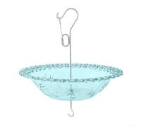 Sturdy Bird Feeder and Bath Attractive Outdoor Decor for Your Garden, Encouraging Bird Visits (Blue)